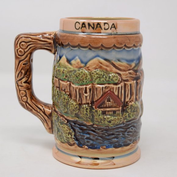 Vintage Niagara Falls Canada Mug Made in Japan 3D Mini Stein Travel Souvenir Cup - Picture 4 of 14